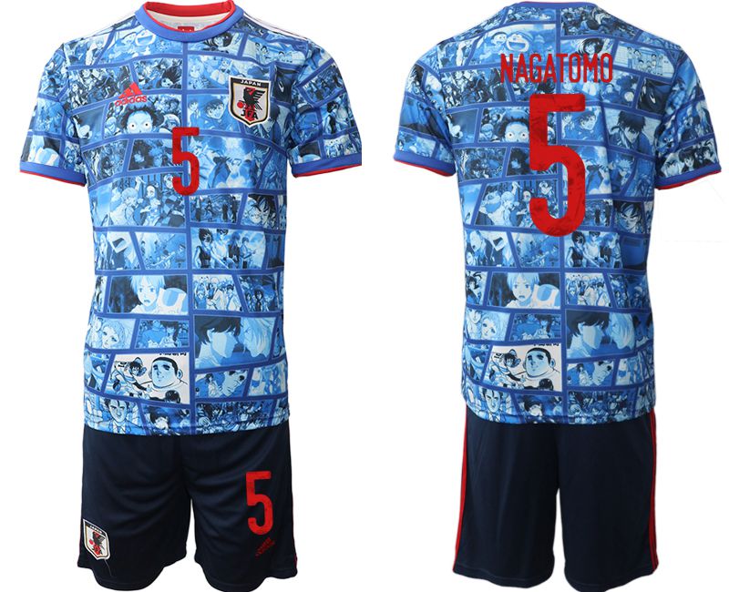 Men 2022 World Cup National Team Japan home blue #5 Soccer Jersey->japan jersey->Soccer Country Jersey